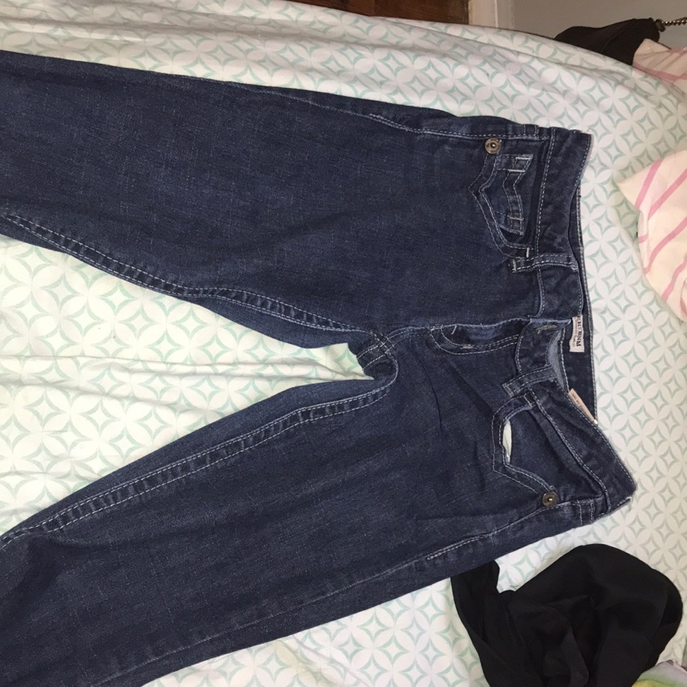 Dark blue jeans